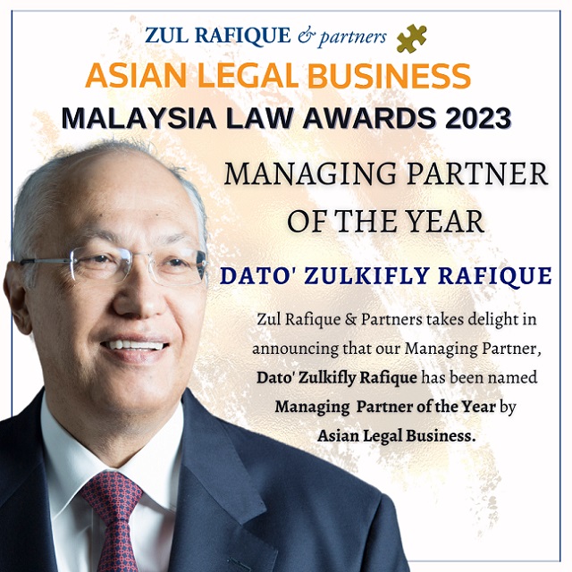 Malaysia 10th Alb Malaysia Law Awards 2023 Managing Partner Of The Year
