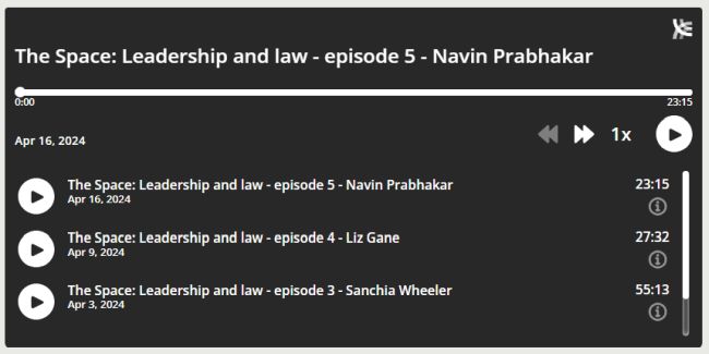 Espacio: Liderazgo y Derecho – Episodio Cinco (Podcast) – Servicios Financieros