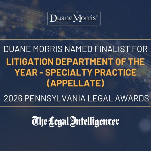 United States - Duane Morris Appellate Practice Named Finalist For ...