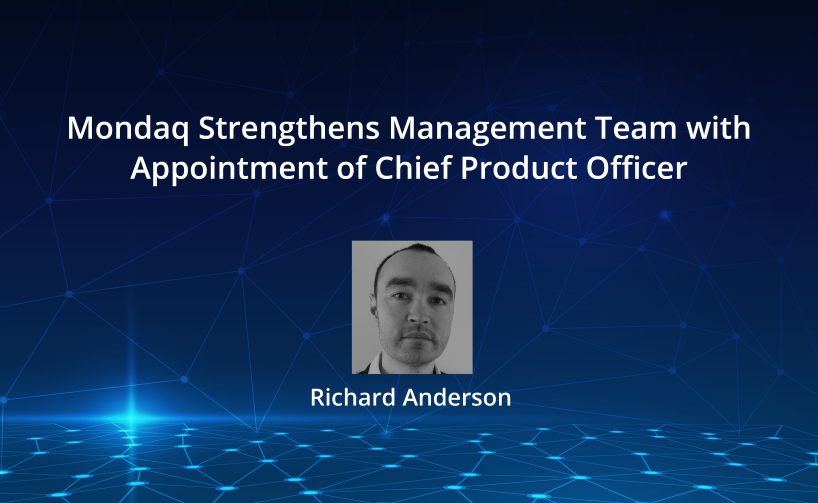 Mondaq Strengthens Management Team with Appointment of
Chief Product Officer