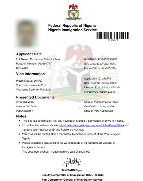 How A Foreigner Can Obtain Visa On Arrival To Nigeria 2021 Work Visas