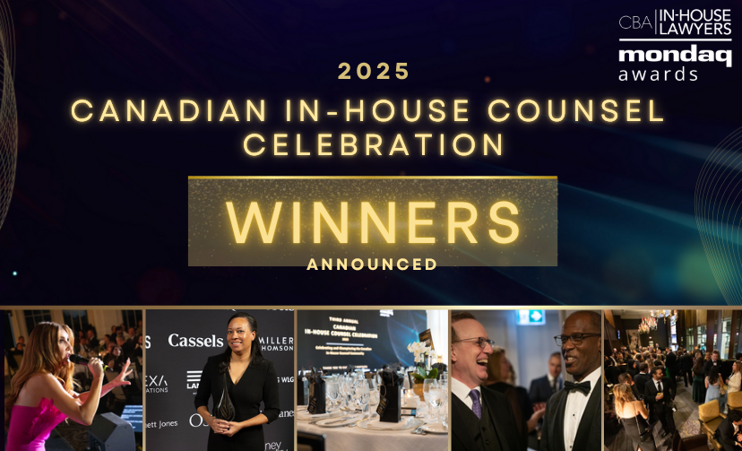 2025 Canadian In-House Counsel Celebration | The WINNERS